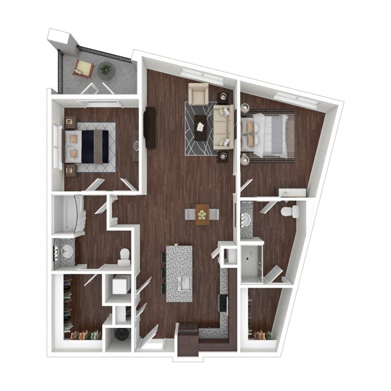 2B floor plan